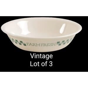 Vintage Corelle Fruit/Dessert (Sauce) Bowl Farm Fresh lot of 3